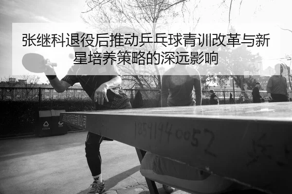 张继科退役后推动乒乓球青训改革与新星培养策略的深远影响